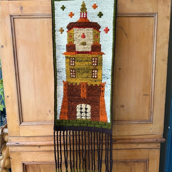 Vintage hand woven wall hanging - Picture 2 of 10